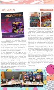 Petit article dans le Wolfi info – 27 juillet 2023